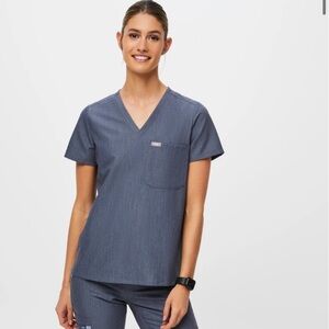 Figs heather denim set, M top and M/T bottoms